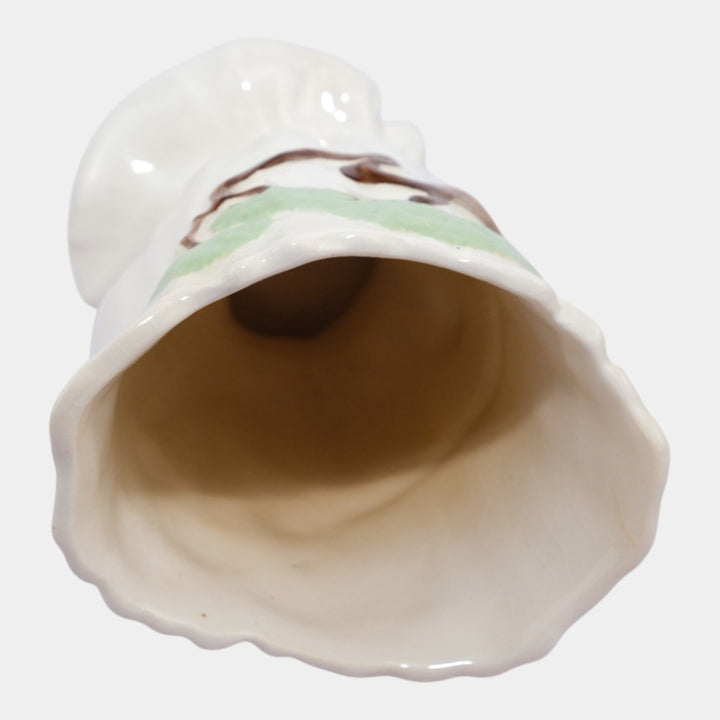 Roseville Ming Tree White 1949 Vintage Mid Century Modern Art Pottery Vase 572-6