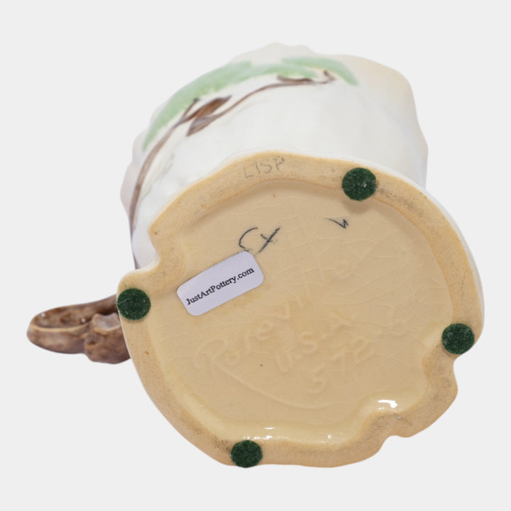 Roseville Ming Tree White 1949 Vintage Mid Century Modern Art Pottery Vase 572-6