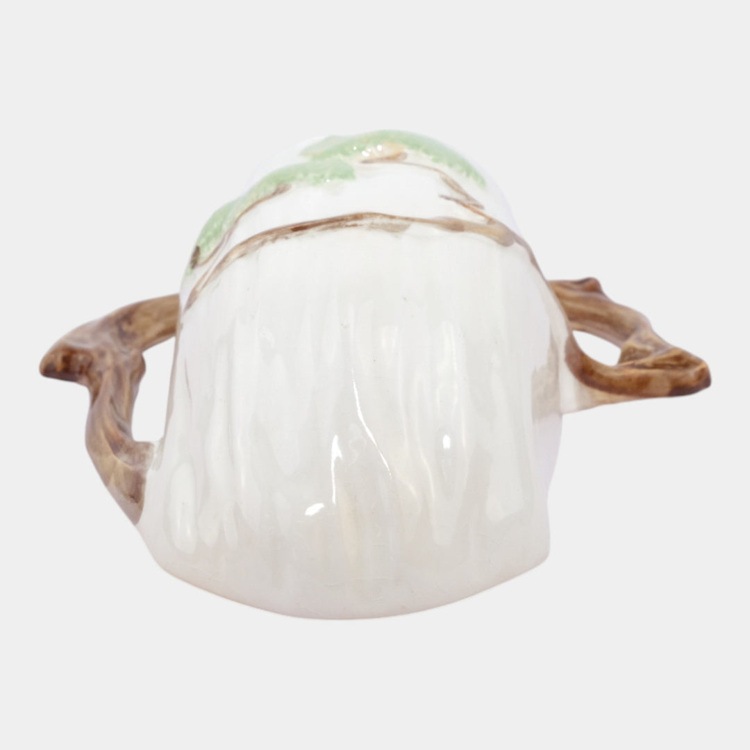Roseville Ming Tree White 1949 Mid Century Modern Art Pottery Wall Pocket 566-8 - Just Art Pottery