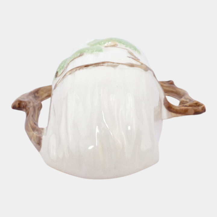 Roseville Ming Tree White 1949 Mid Century Modern Art Pottery Wall Pocket 566-8 - Just Art Pottery