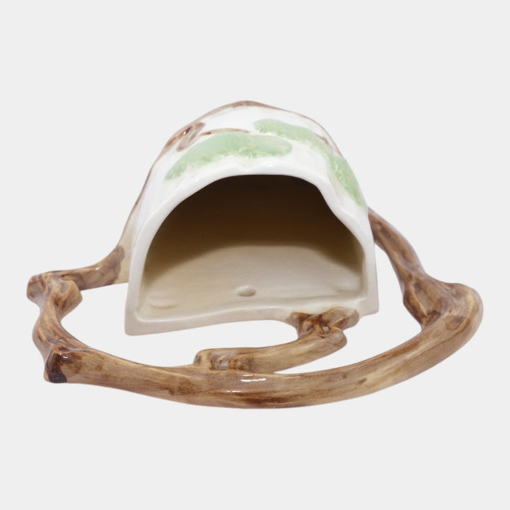Roseville Ming Tree White 1949 Mid Century Modern Art Pottery Wall Pocket 566-8 - Just Art Pottery
