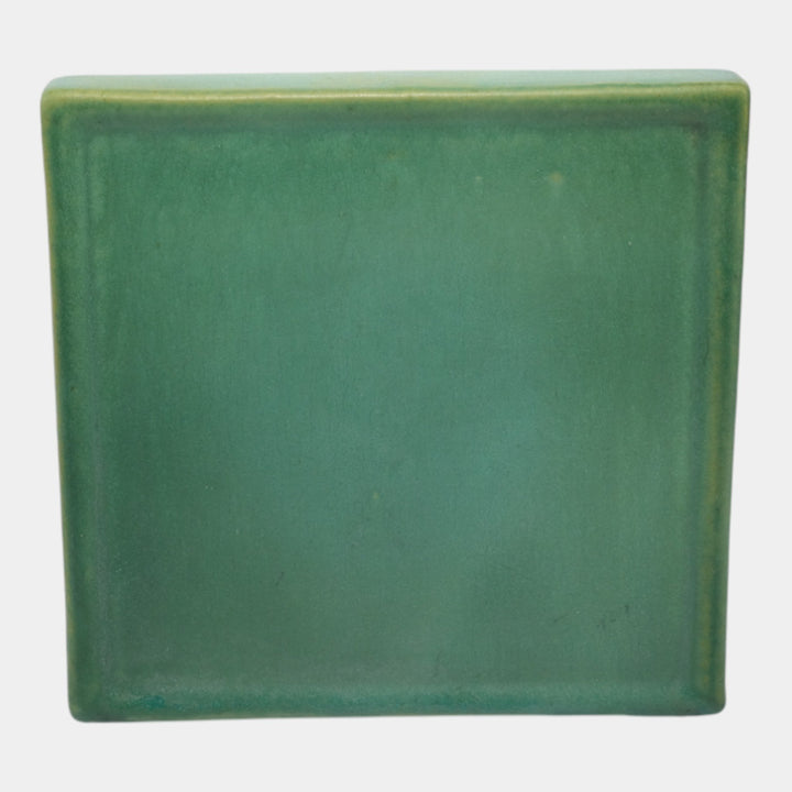 Roseville Pine Cone Green 1935 Vintage Art Deco Pottery Ceramic Wall Shelf 1