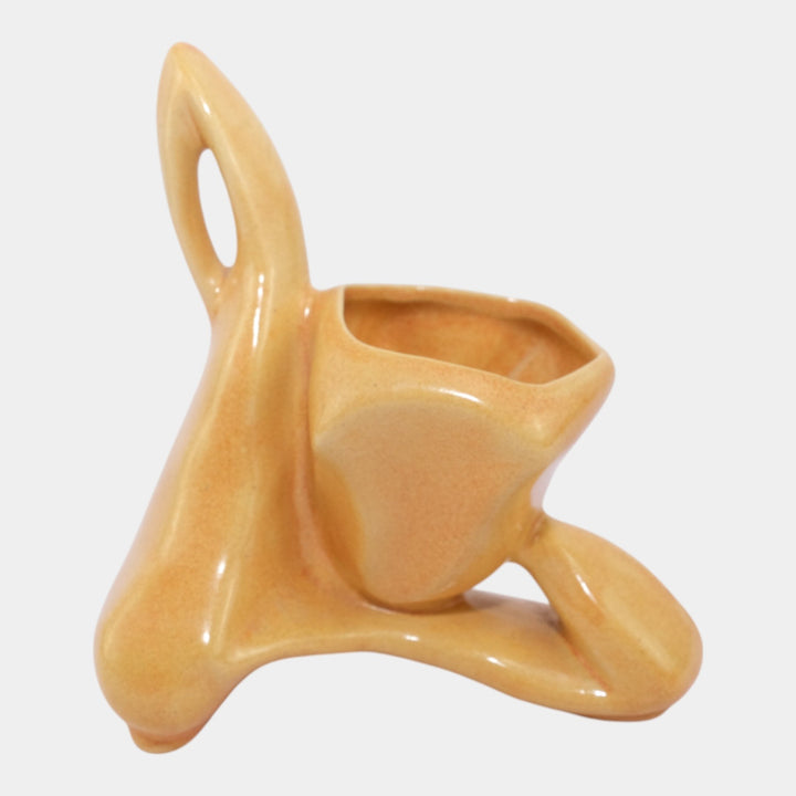 Roseville Capri Orange 1954 Mid Century Modern Art Pottery Planter Vase 558