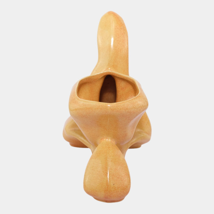 Roseville Capri Orange 1954 Mid Century Modern Art Pottery Planter Vase 558