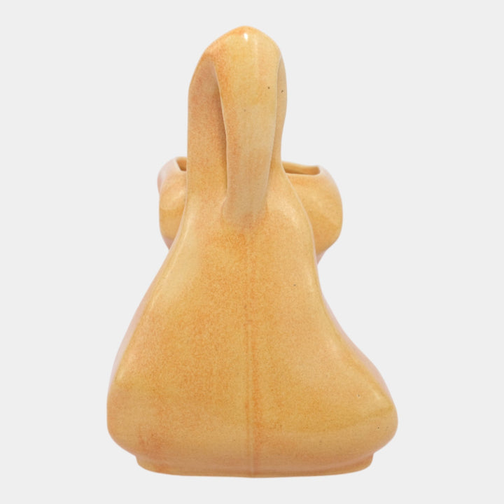 Roseville Capri Orange 1954 Mid Century Modern Art Pottery Planter Vase 558