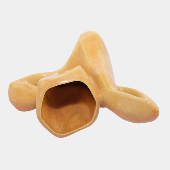 Roseville Capri Orange 1954 Mid Century Modern Art Pottery Planter Vase 558