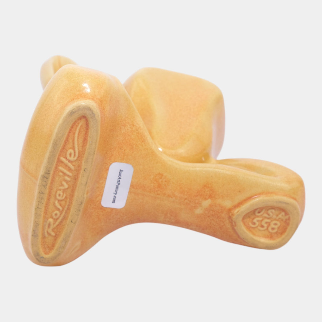 Roseville Capri Orange 1954 Mid Century Modern Art Pottery Planter Vase 558