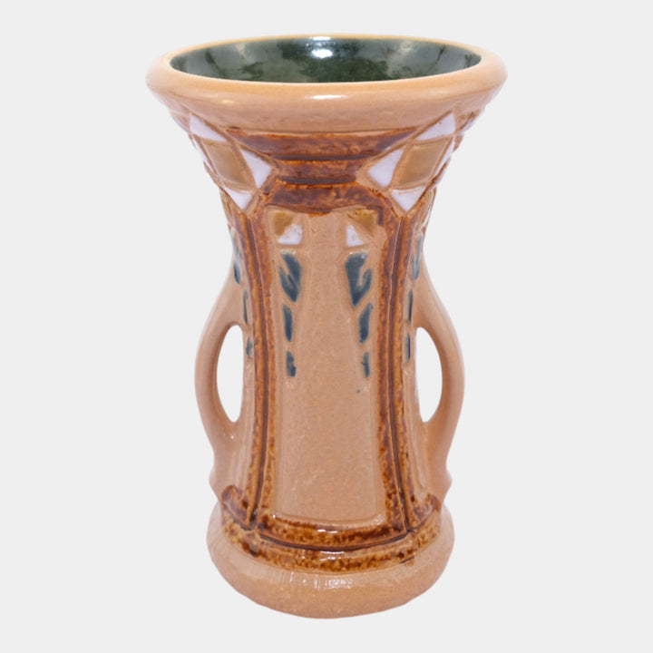 Roseville Mostique Tan 1916 Vintage Arts And Crafts Pottery Ceramic Vase 532-6
