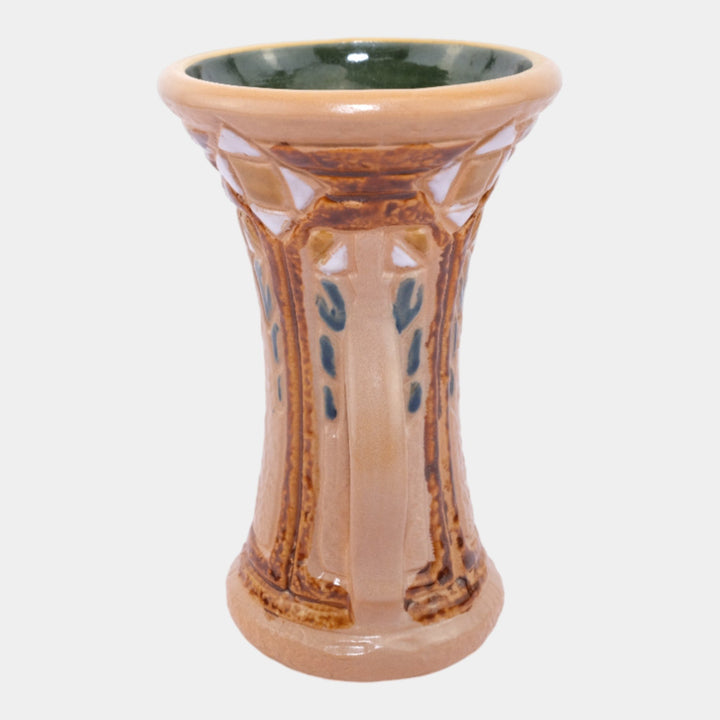 Roseville Mostique Tan 1916 Vintage Arts And Crafts Pottery Ceramic Vase 532-6