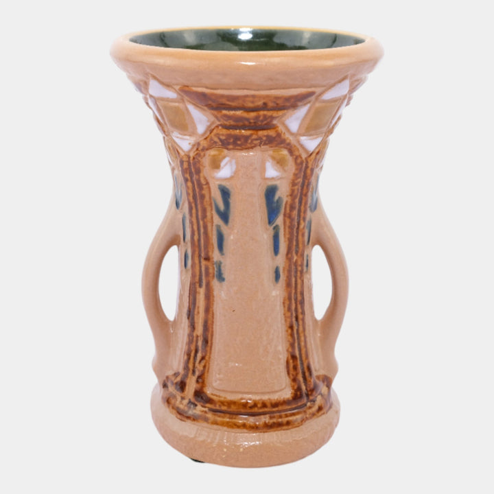 Roseville Mostique Tan 1916 Vintage Arts And Crafts Pottery Ceramic Vase 532-6