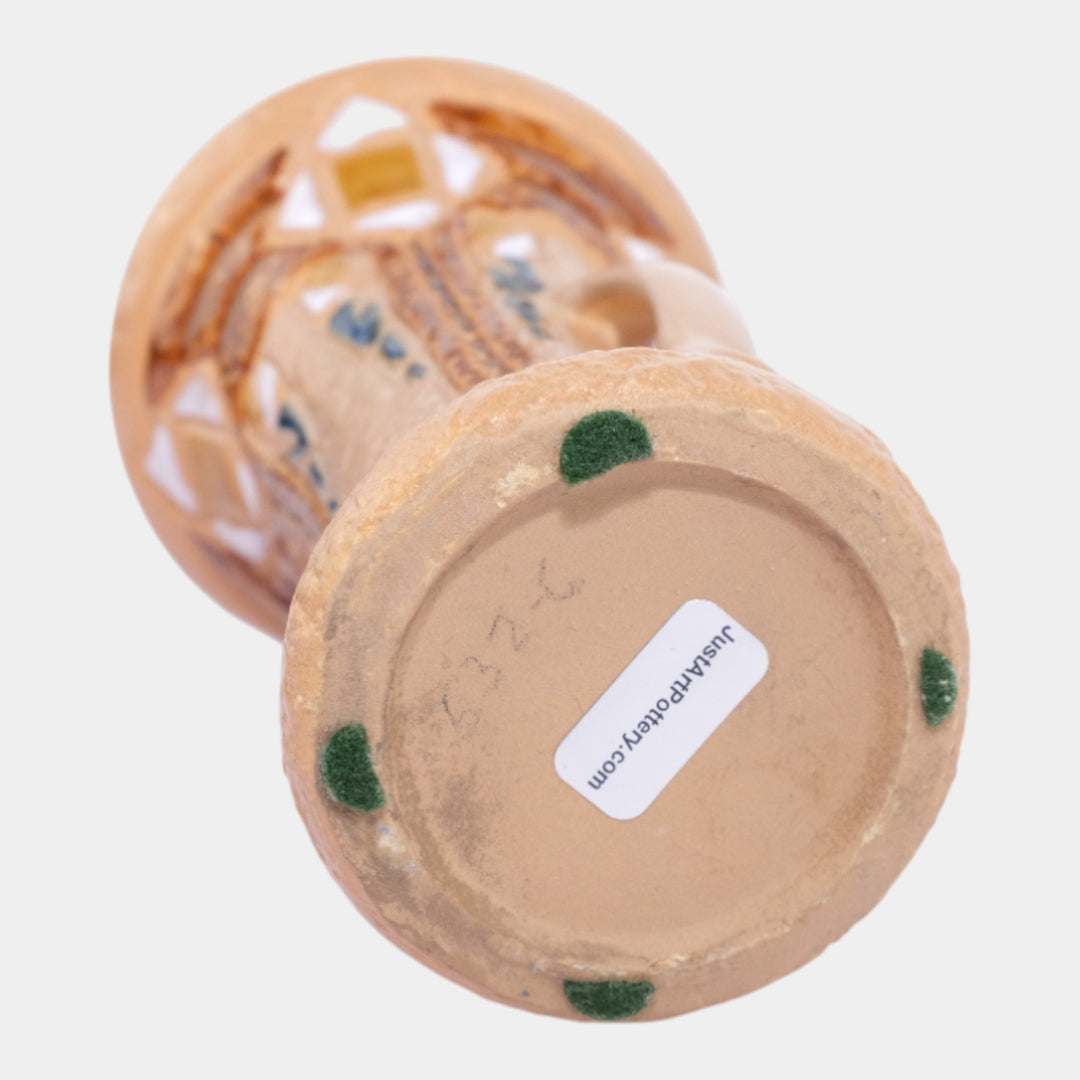 Roseville Mostique Tan 1916 Vintage Arts And Crafts Pottery Ceramic Vase 532-6