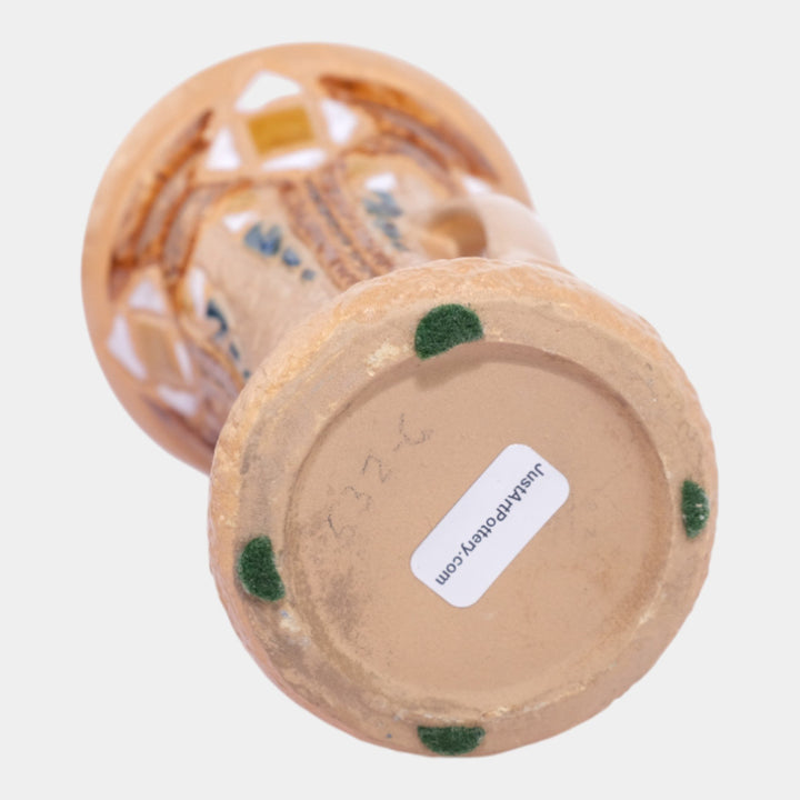 Roseville Mostique Tan 1916 Vintage Arts And Crafts Pottery Ceramic Vase 532-6