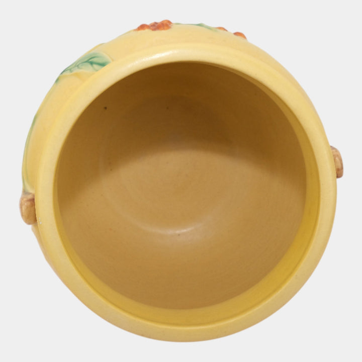 Roseville Bittersweet Yellow 1951 Vintage Art Pottery Ceramic Jardiniere 801-6