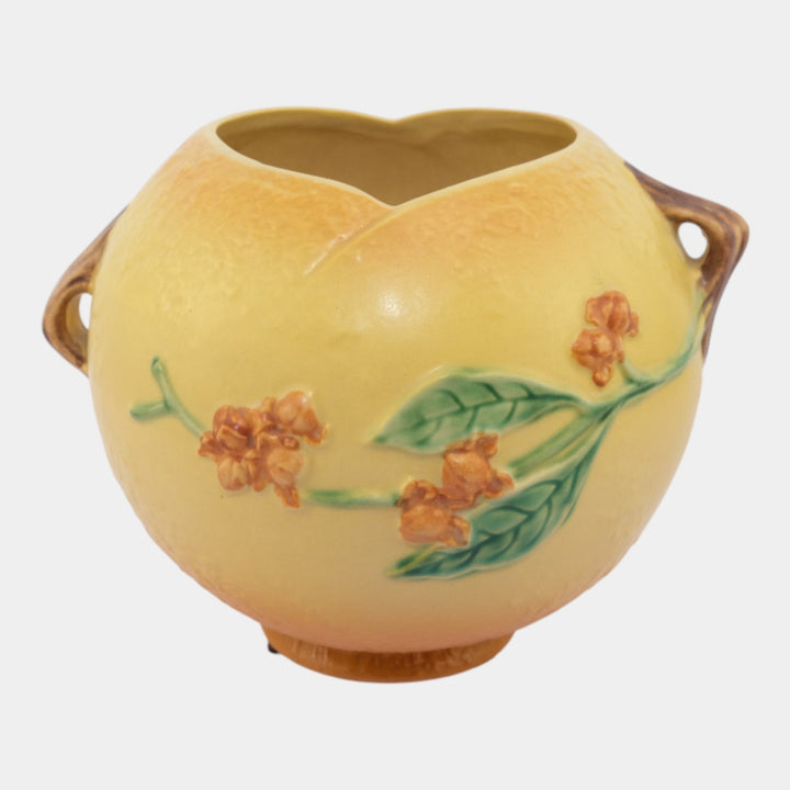Roseville Bittersweet Yellow 1951 Vintage Art Pottery Ceramic Vase 842-7