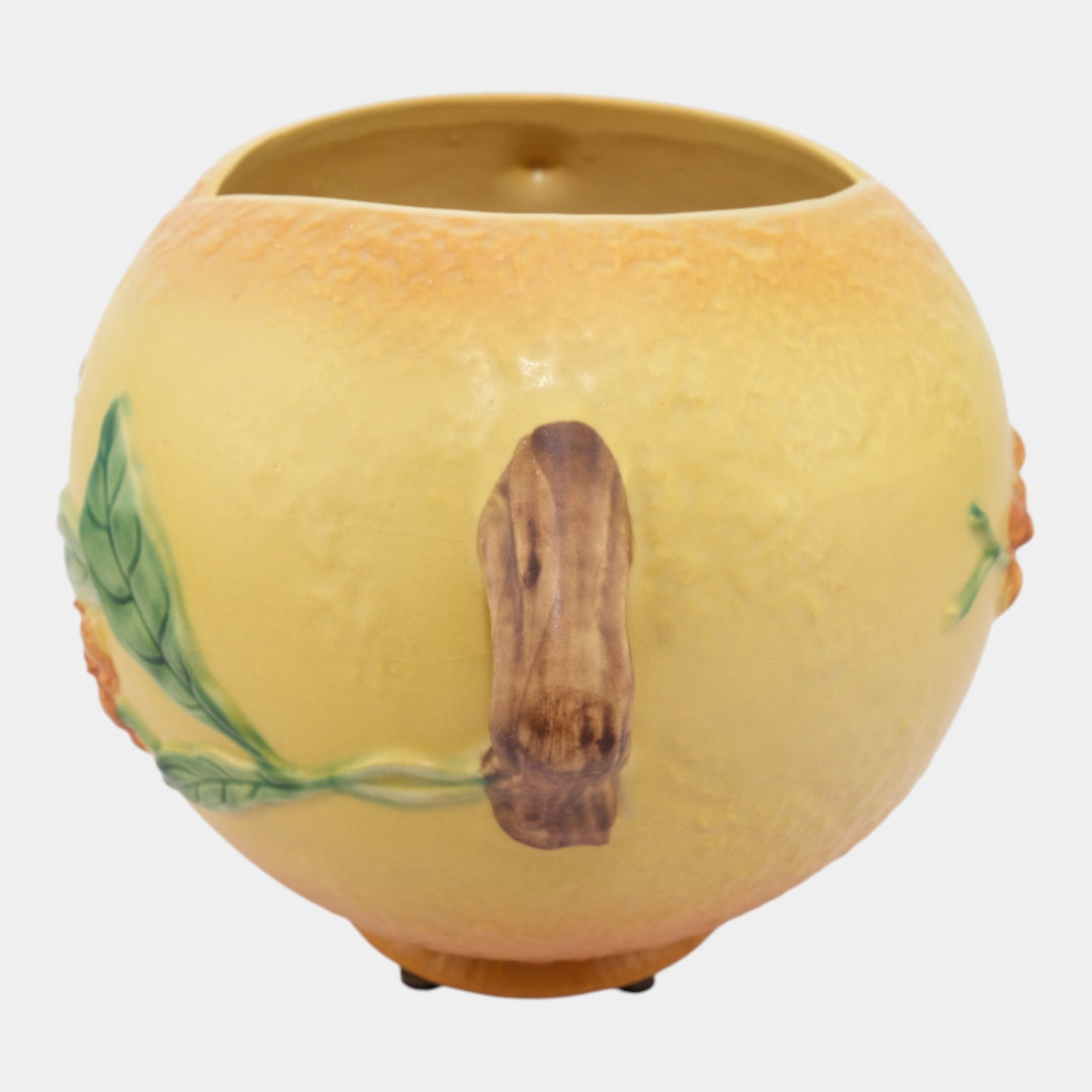 Roseville Bittersweet Yellow 1951 Vintage Art Pottery Ceramic Vase 842-7