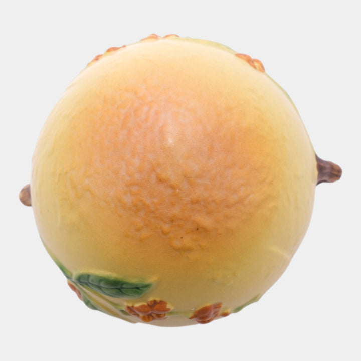 Roseville Bittersweet Yellow 1951 Vintage Art Pottery Hanging Basket Planter