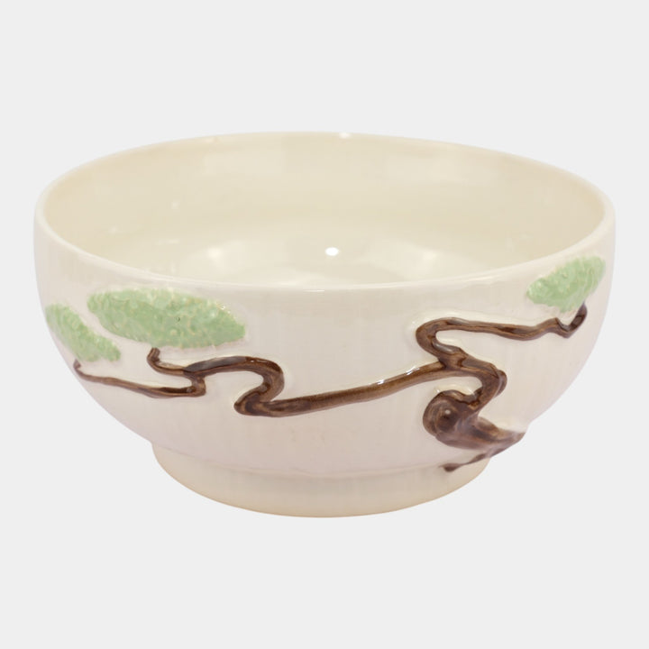 Roseville Ming Tree White 1949 Mid Century Modern Art Pottery Ceramic Bowl 527-9