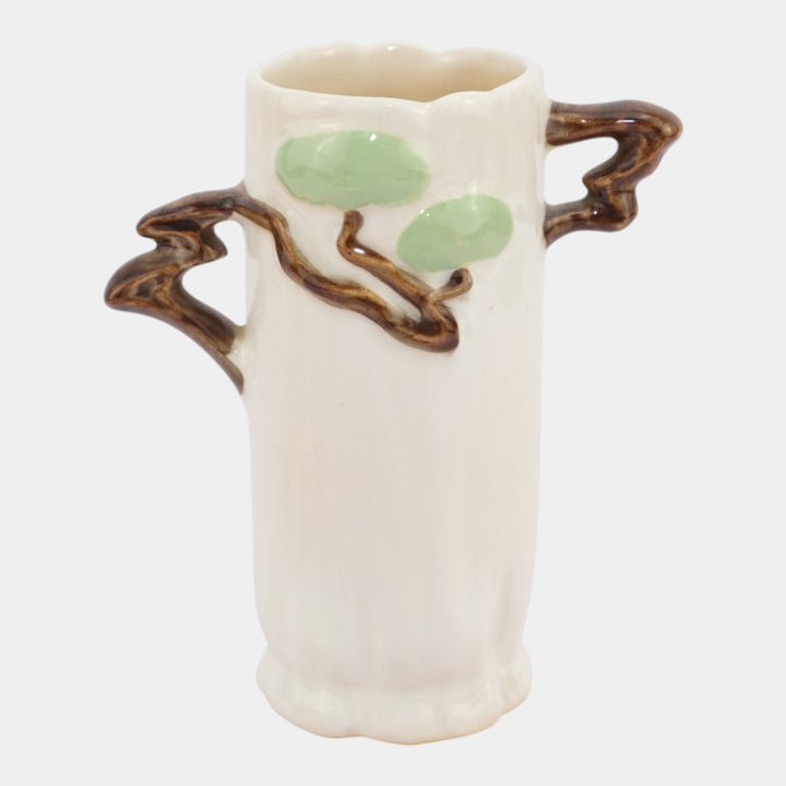 Roseville Ming Tree White 1949 Mid Century Modern Art Pottery Ceramic Vase 581-6