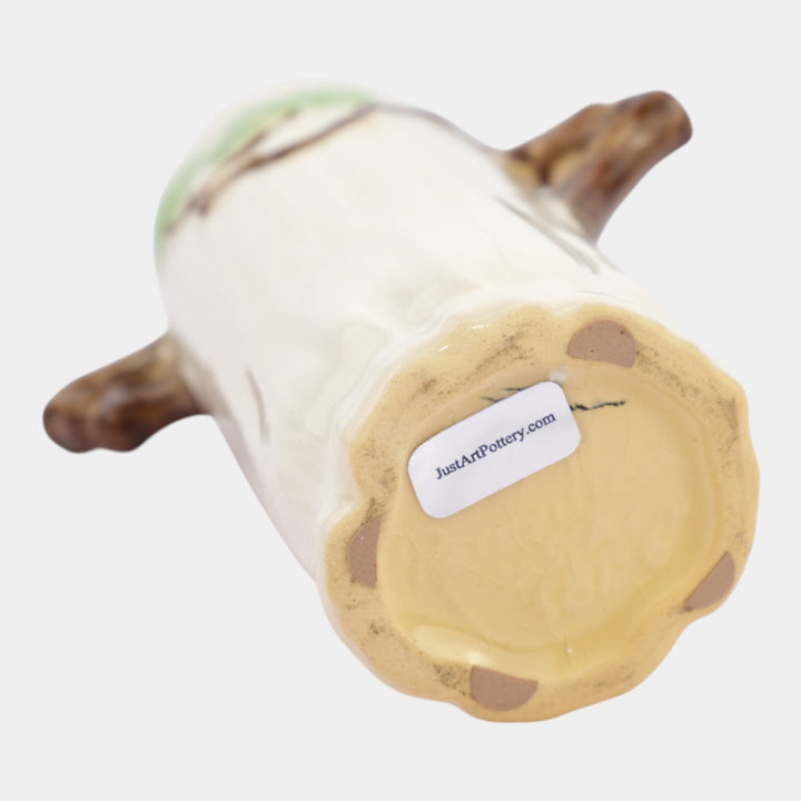 Roseville Ming Tree White 1949 Mid Century Modern Art Pottery Ceramic Vase 581-6