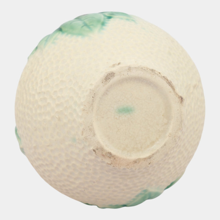 Roseville Rozane 1917 White Vintage Art Pottery Ceramic Vase 110-6