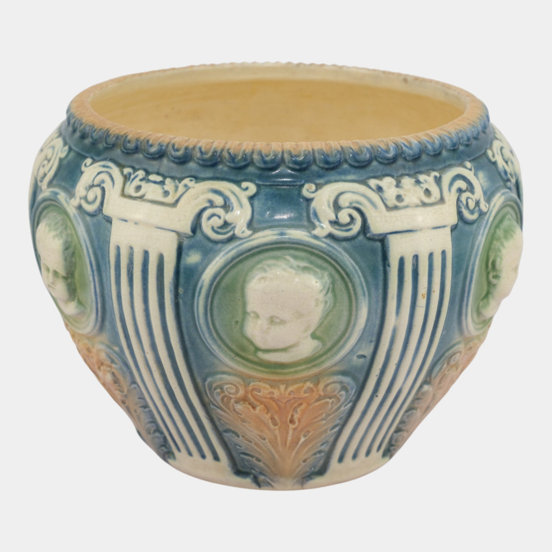 Roseville Cameo ll Vintage Art Pottery Ceramic Jardiniere Planter 584-7 - Just Art Pottery