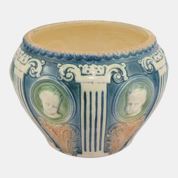 Roseville Cameo ll Vintage Art Pottery Ceramic Jardiniere Planter 584-7 - Just Art Pottery