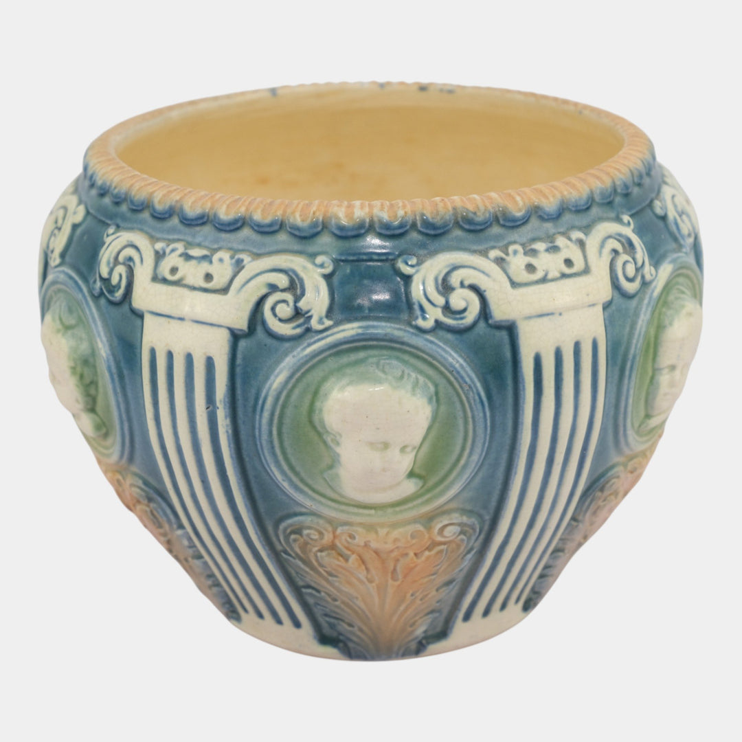 Roseville Cameo ll Vintage Art Pottery Ceramic Jardiniere Planter 584-7 - Just Art Pottery