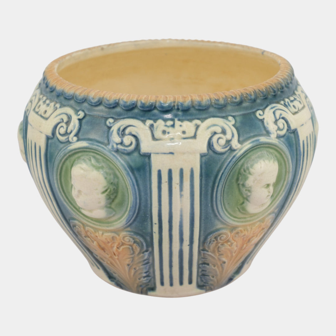 Roseville Cameo ll Vintage Art Pottery Ceramic Jardiniere Planter 584-7 - Just Art Pottery