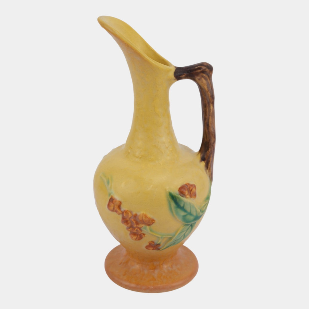 Roseville Bittersweet Yellow 1951 Mid Century Modern Art Pottery Ewer 816-8 - Just Art Pottery