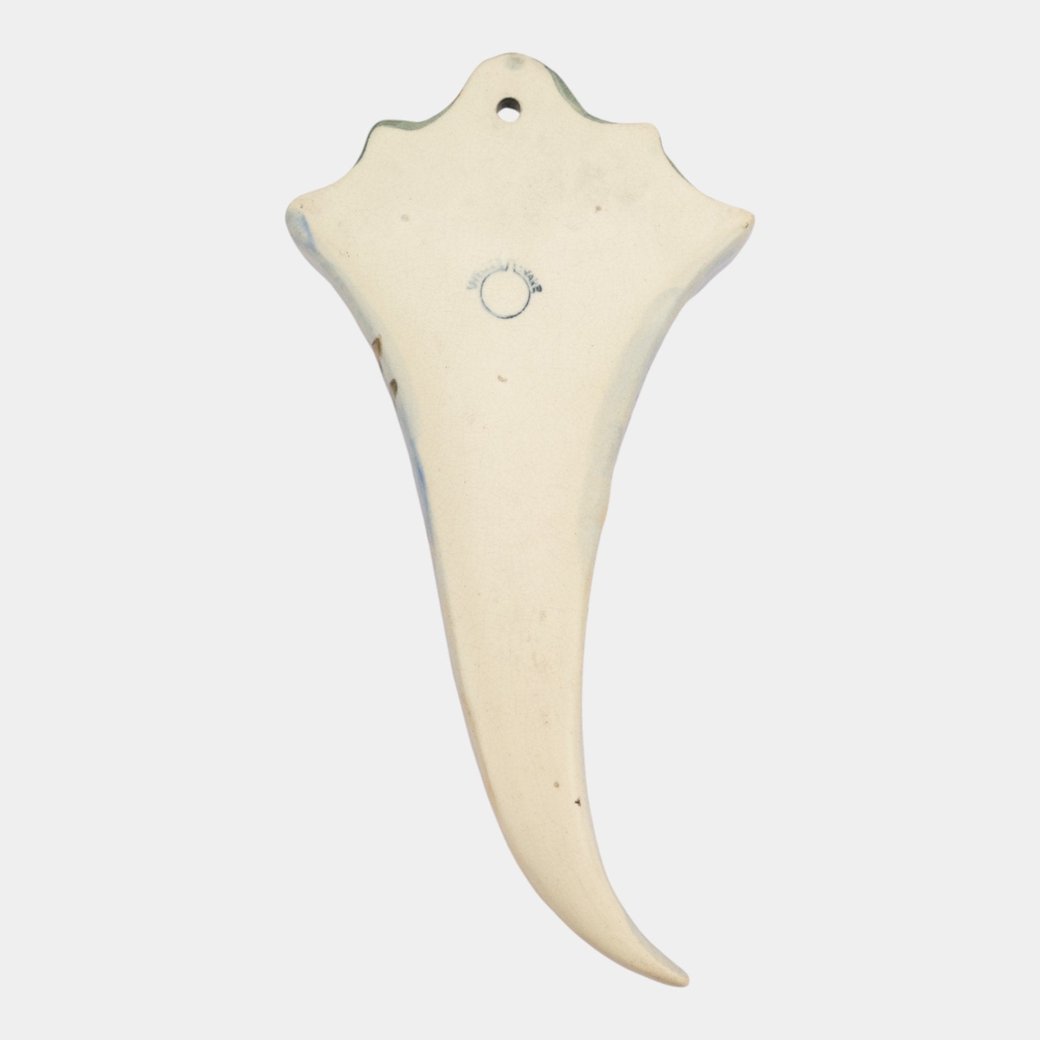 Weller Glendale 1920s Vintage Blue Art Pottery Birds and Nest Wall