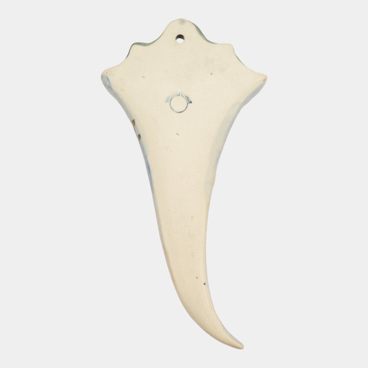 Weller Glendale 1920s Vintage Blue Art Pottery Birds and Nest Wall Pocket