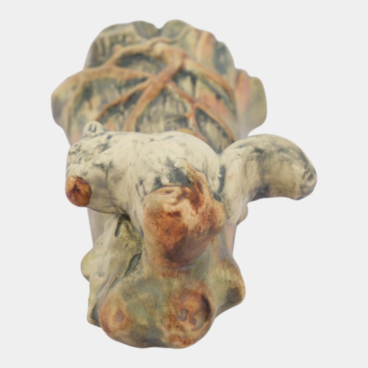 Weller Woodcraft 1920s Vintage Art Pottery Gray Squirrel Figural Wall Pocket