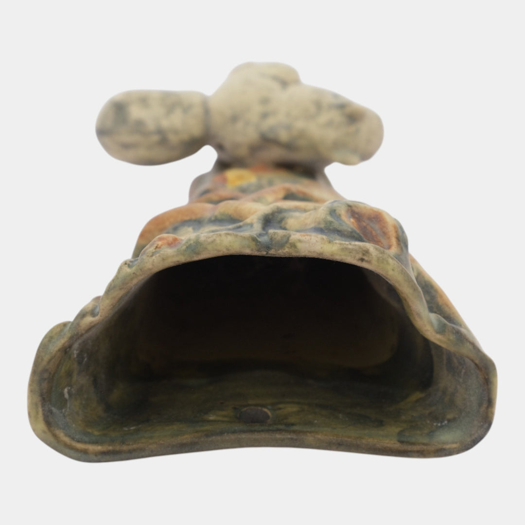 Weller Woodcraft 1920s Vintage Art Pottery Gray Squirrel Figural Wall Pocket