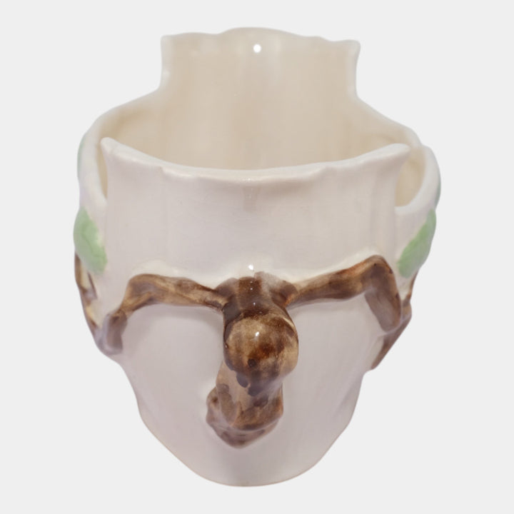 Roseville Ming Tree White 1949 Vintage Mid Century Modern Art Pottery Bowl 526-9 - Just Art Pottery