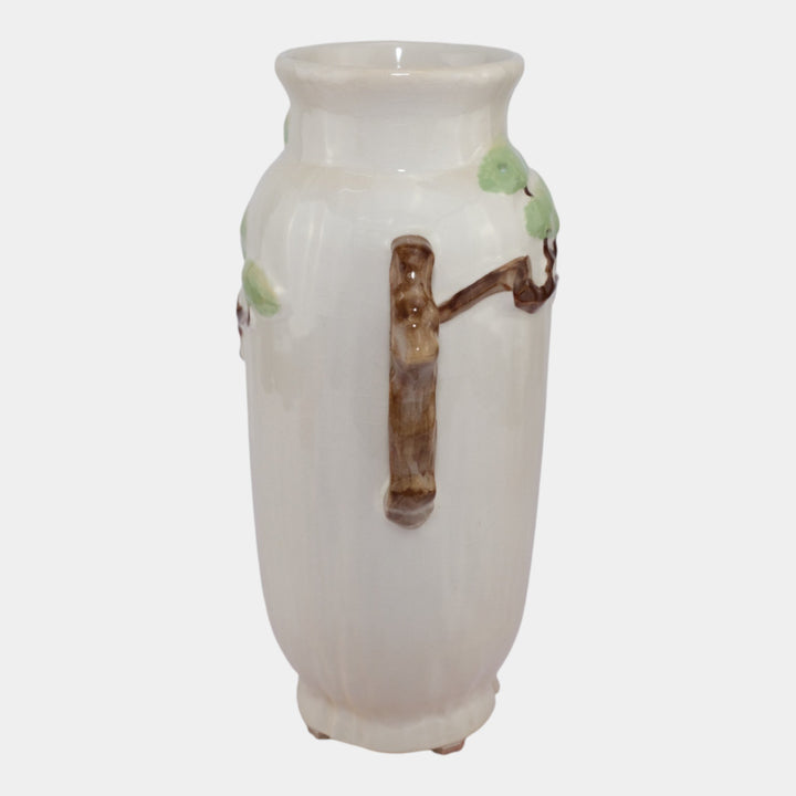 Roseville Ming Tree White 1949 Vintage Mid Century Modern Pottery Vase 583-10