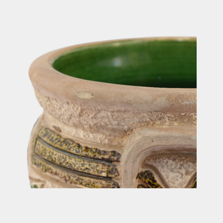 Roseville Mostique Tan 1916 Vintage Art Pottery Ceramic Jardiniere Planter 622-7