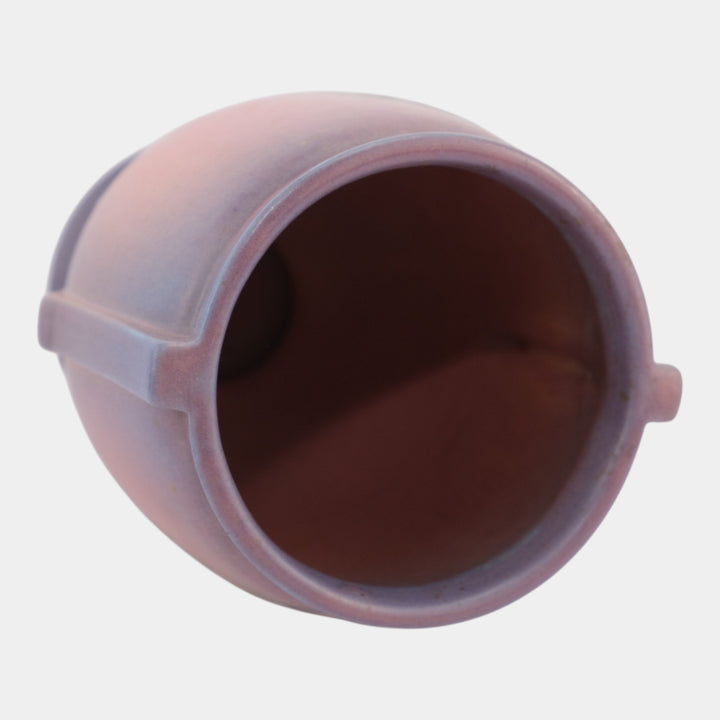 Roseville Futura Pink Purple 1928 Vintage Art Deco Pottery Thistle Vase 427-8