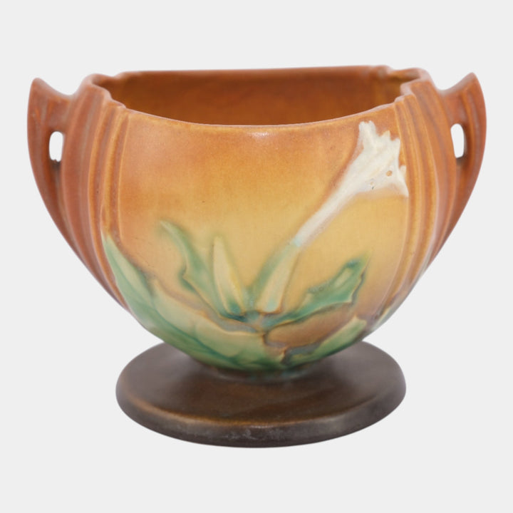 Roseville Thornapple Brown 1937 Vintage Art Pottery Ceramic Bowl 304 - Just Art Pottery