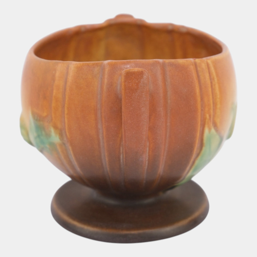 Roseville Thornapple Brown 1937 Vintage Art Pottery Ceramic Bowl 304 - Just Art Pottery