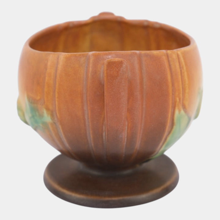 Roseville Thornapple Brown 1937 Vintage Art Pottery Ceramic Bowl 304 - Just Art Pottery