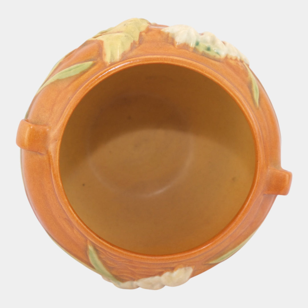 Roseville Freesia Brown 1945 Vintage Pottery Ceramic Jardiniere Planter 669-4 - Just Art Pottery