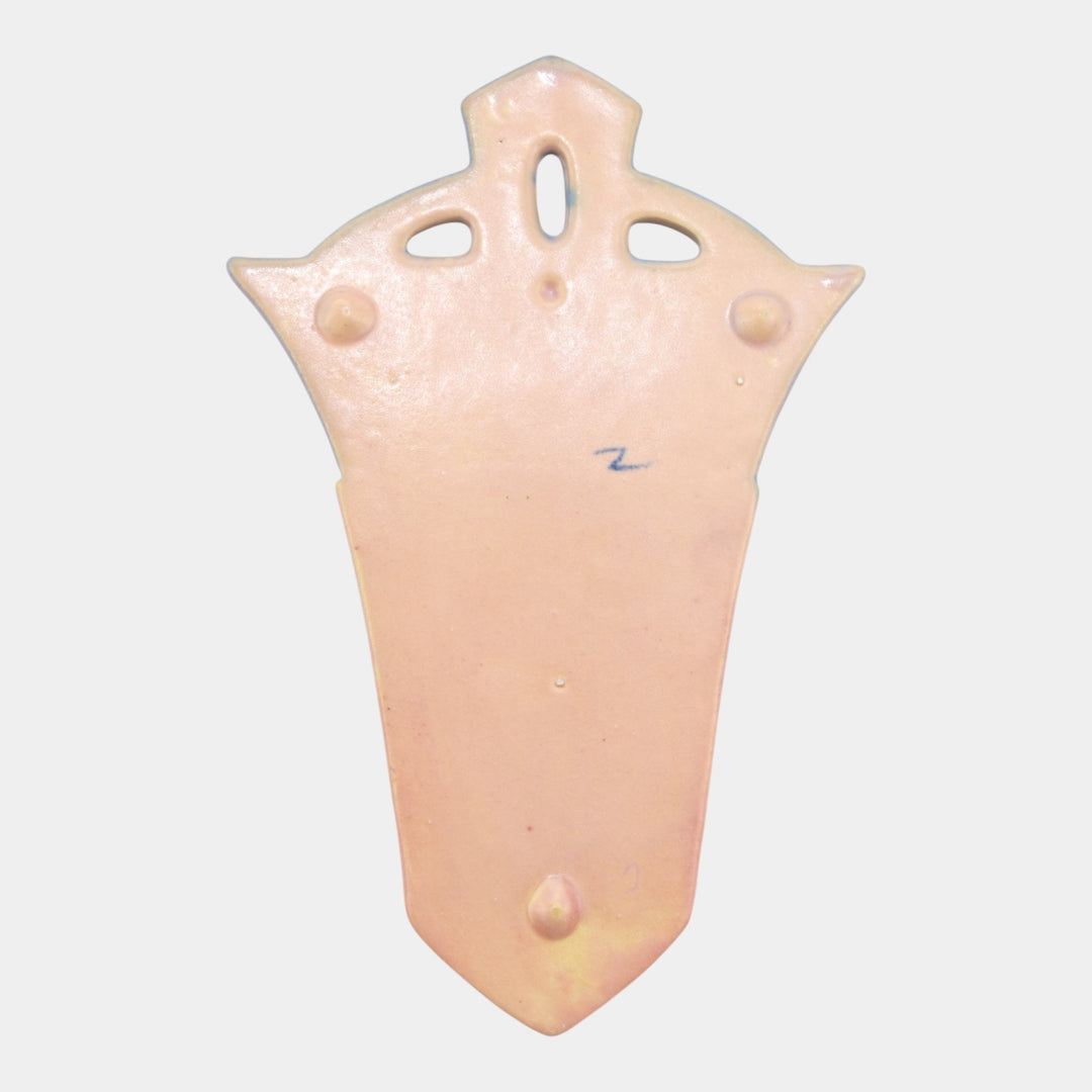 Roseville Cherry Blossom Pink Vintage Art Pottery Ceramic Wall Pocket 1270-8 - Just Art Pottery