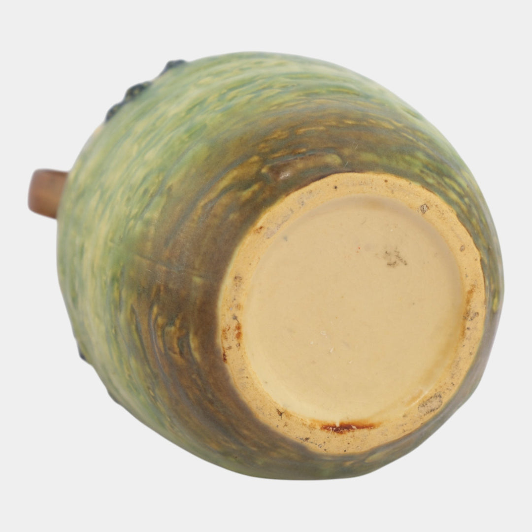 Roseville Blackberry Green 1932 Vintage Art Pottery Ceramic Flower Vase 576-8
