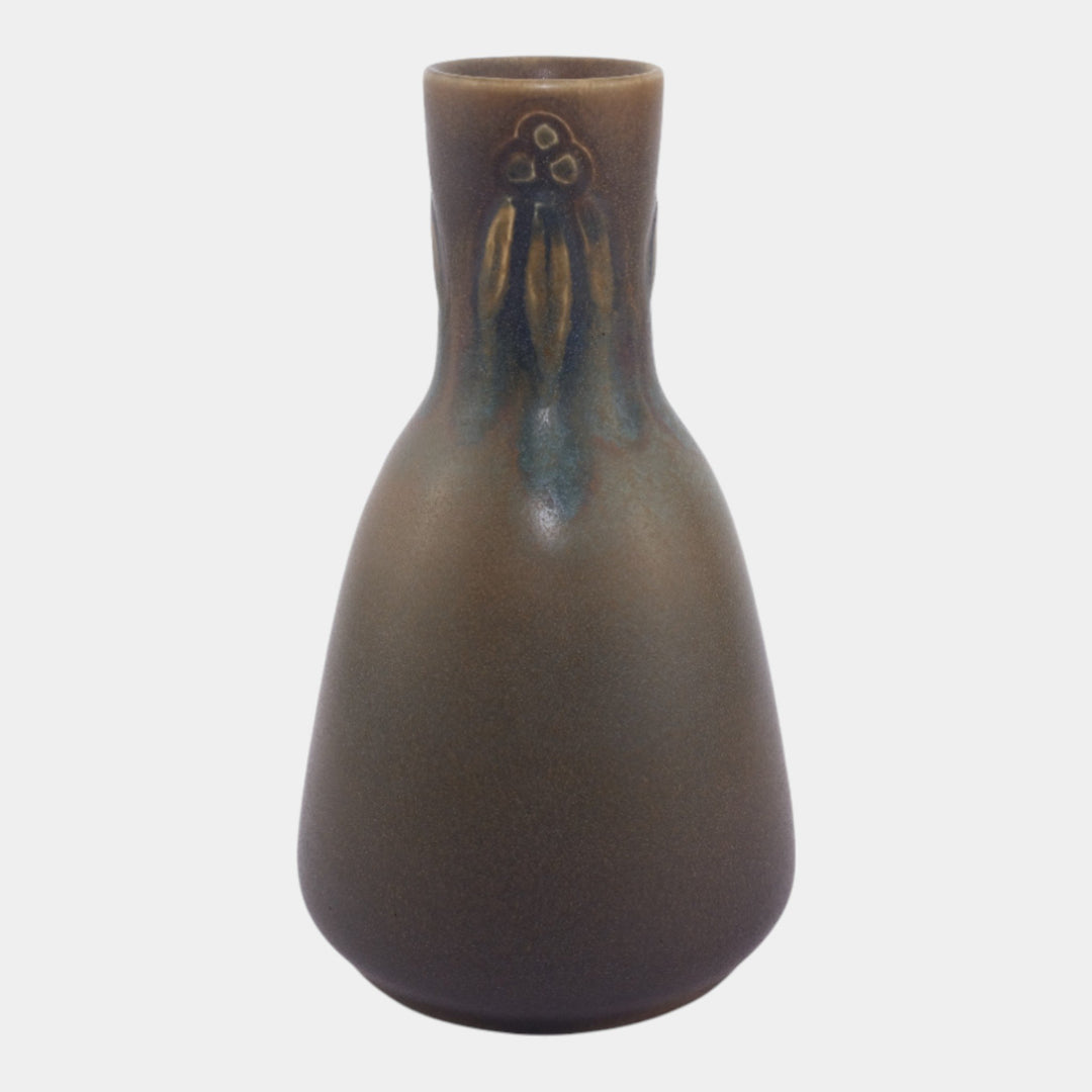 Rookwood 1912 Vintage Art Pottery Matte Brown Ceramic Vase 2042E Todd