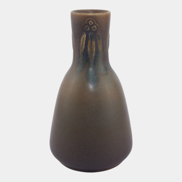 Rookwood 1912 Vintage Art Pottery Matte Brown Ceramic Vase 2042E Todd