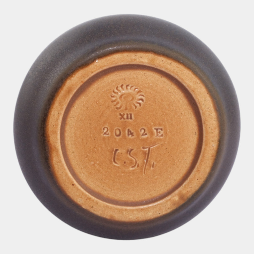 Rookwood 1912 Vintage Art Pottery Matte Brown Ceramic Vase 2042E Todd