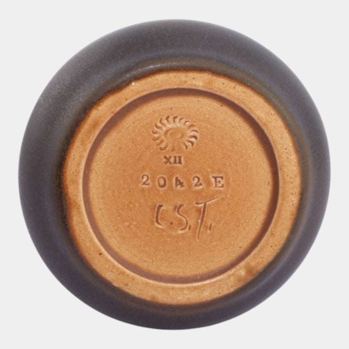 Rookwood 1912 Vintage Art Pottery Matte Brown Ceramic Vase 2042E Todd