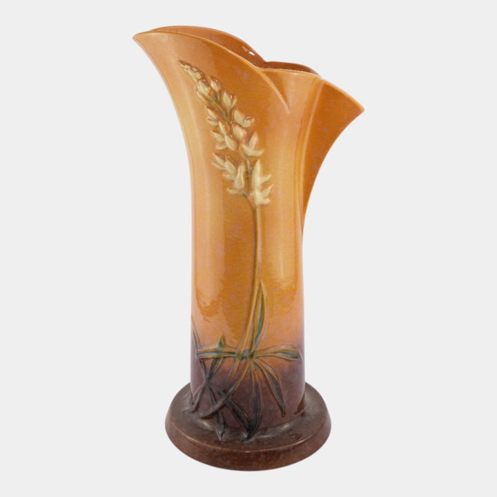 Roseville Wincraft Orange 1948 Mid Century Modern Ceramic Floor Vase 288-15