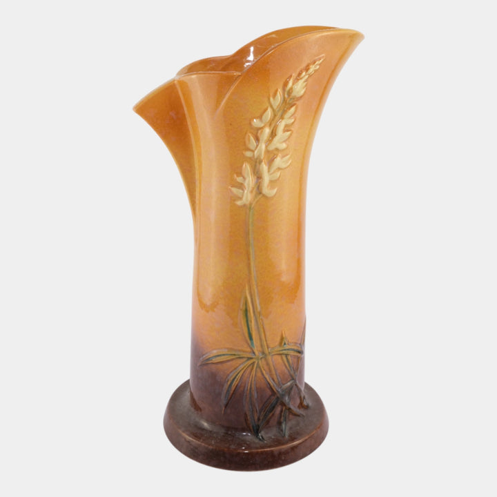 Roseville Wincraft Orange 1948 Mid Century Modern Ceramic Floor Vase 288-15