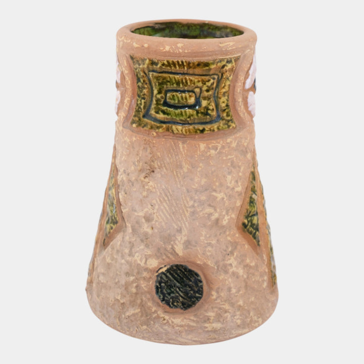 Roseville Mostique Tan 1916 Vintage Art Pottery Ceramic Vase 1-6